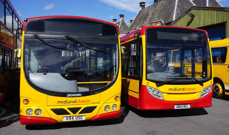 Midland Classic Scania L94UB Wright 86 & ADL Enviro200 3